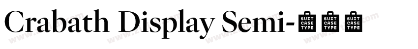 Crabath Display Semi字体转换